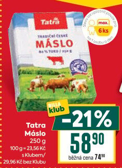 Máslo Tatra