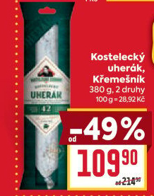 Salám Uherák kostelecký Kostelecké uzeniny