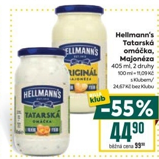 Tatarská omáčka Hellmann'