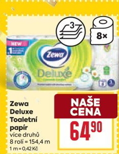 Toaletní papír 3vrstvý Deluxe Zewa