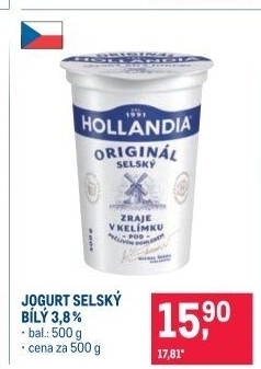 Bílý jogurt selský Hollandia