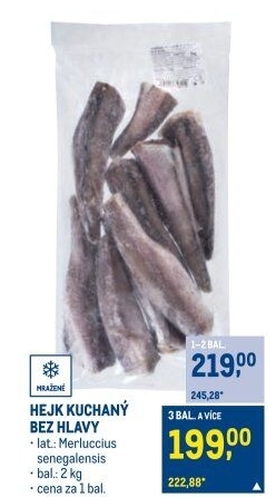 Hejk kuchaný mražený