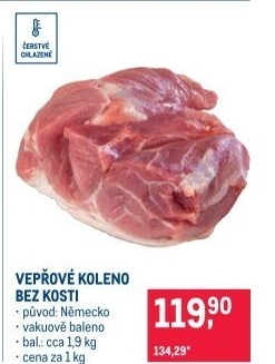 Koleno vepřové bez kosti