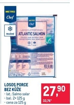 Losos filety mražený Metro Chef