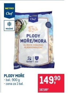 Plody moře mražené Metro Chef