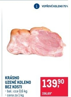 Uzené koleno bez kosti Krásno