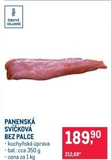 Vepřová panenská svíčková