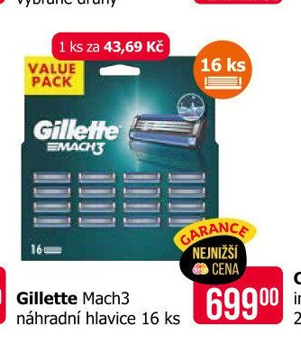 Gillette Mach3 náhradní hlavice