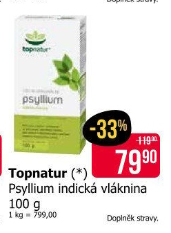 Doplněk stravy na podporu funkce střev Psyllium Topnatur