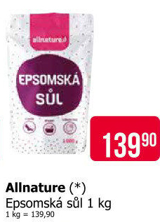 Epsomská sůl Allnature