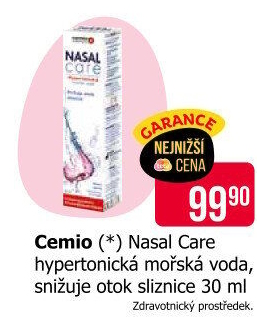 Sprej nosní mořská voda Nasal Care Cemio