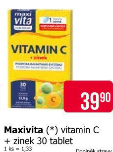 Vitamín C + Zinek MaxiVita
