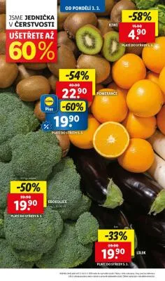 akční leták Lidl 3.3.2025-5.3.2025