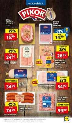akční leták Lidl 3.3.2025-5.3.2025