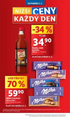 akční leták Lidl 3.3.2025-5.3.2025
