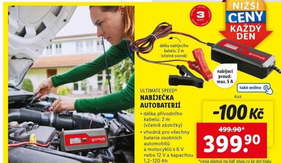 Nabíječka autobaterií Ultimate Speed