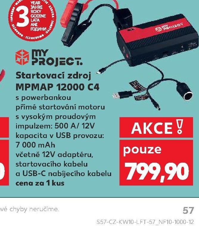 Startovací zdroj MPMAP 12000 C4