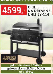 Gril na dřevěné uhlí JY Heating Mercado