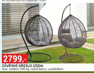 Závěsné houpací křeslo Izeda