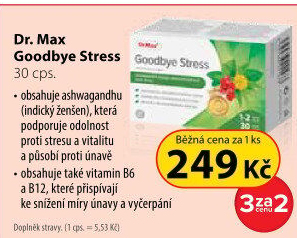 Doplněk stravy Goodbye Stress Dr.Max