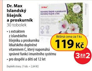 Dr. Max Islandský lišejník a proskurník bylinné pastilky 30 pastilek