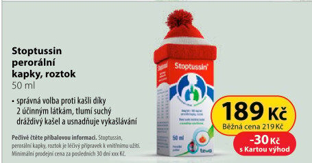 Kapky proti kašli Stoptussin