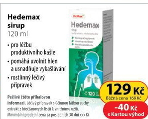 Sirup proti kašli Hedemax Dr.Max