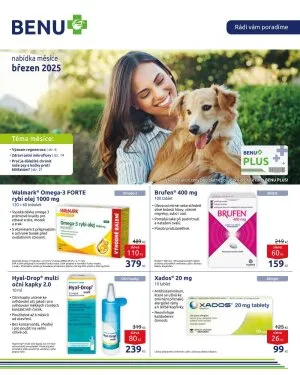 akční leták BENU Lékárna 1.3.2025-31.3.2025