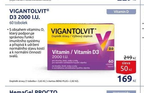 VIGANTOLVIT D3 2000 I.U. 60 tobolek
