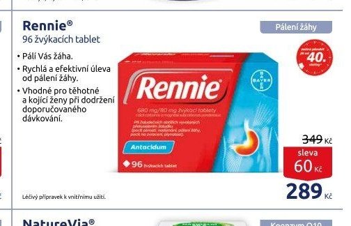Rennie 96 žvýkacích tablet