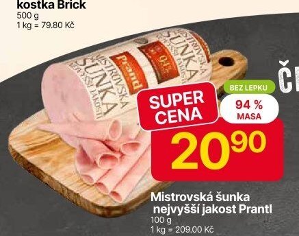 Mistrovská šunka nejvyšší jakost Prantl