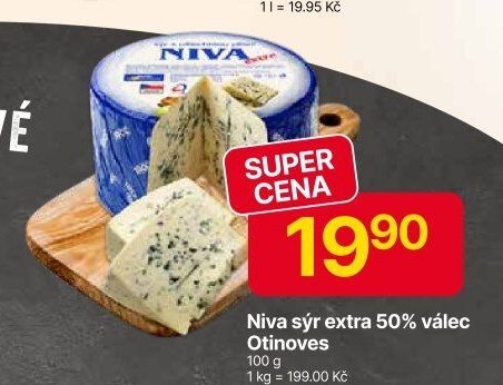Niva sýr extra 50% válec Otinoves