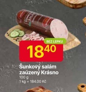 Šunkový salám zaúzený Krásno