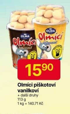 Olmíci piškotoví vanilkový