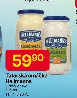 Tatarská omáčka Hellmanns