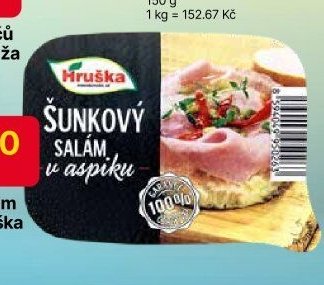 Šunkový salám v aspiku Hruška