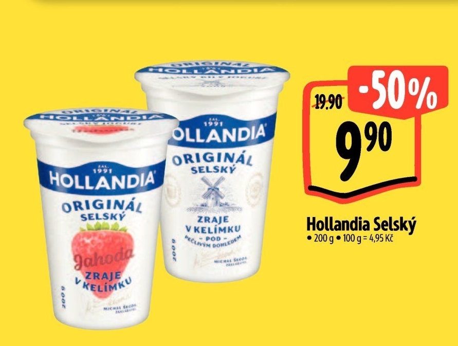 Bílý jogurt selský Hollandia