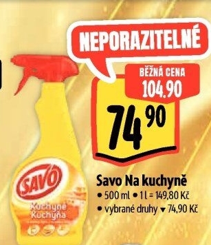 Čistič kuchyně ve spreji Savo
