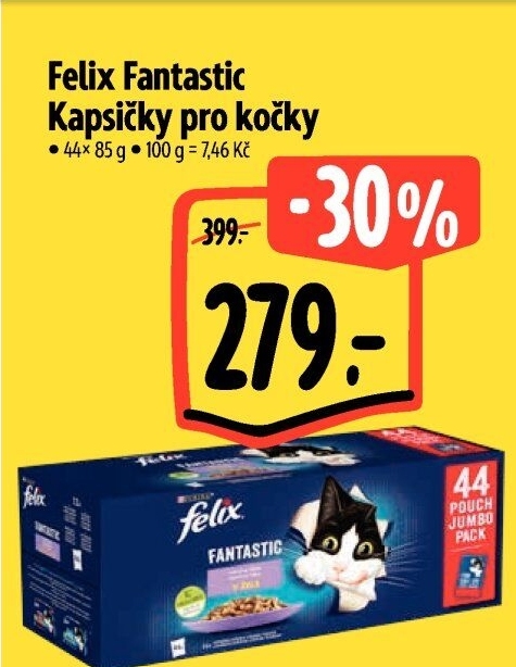 Kapsičky pro kočky Fantastic Felix Purina