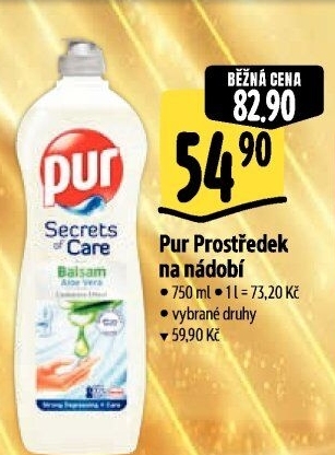 Prostředek na nádobí Pur