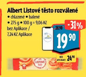 Těsto listové Albert
