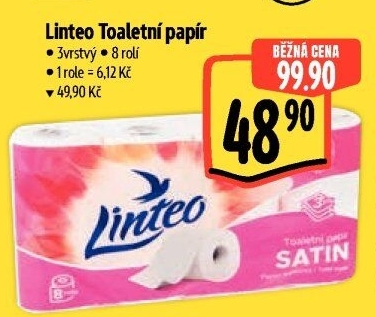 Toaletní papír 3vrstvý Linteo