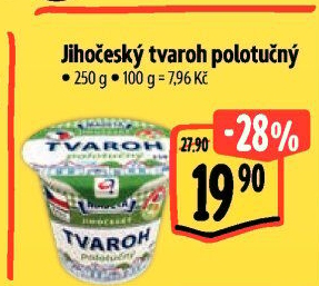 Tvaroh polotučný Jihočeský Madeta