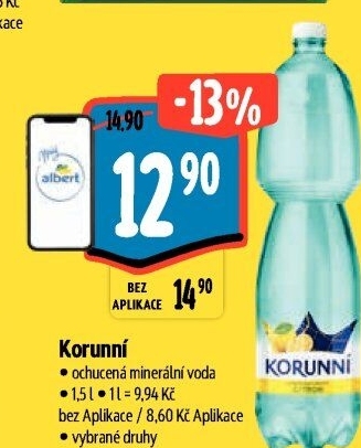 Voda ochucená Korunní