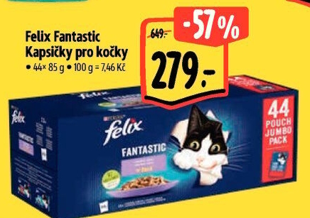 Kapsičky pro kočky Fantastic Felix Purina