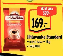 Mletá káva Standard Jihlavanka