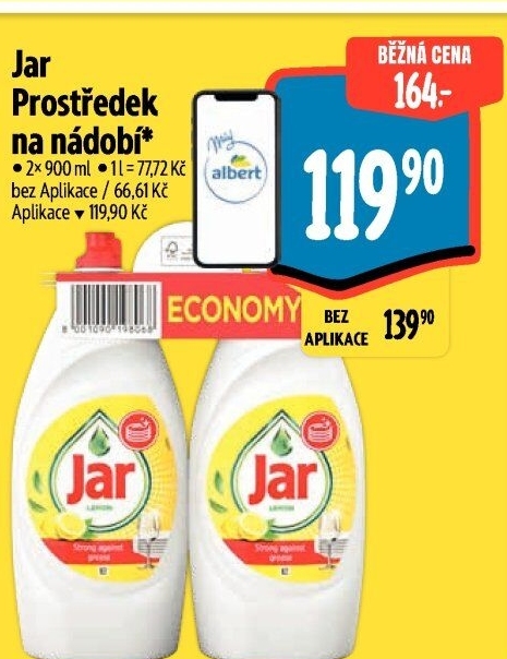 Prostředek na nádobí Jar