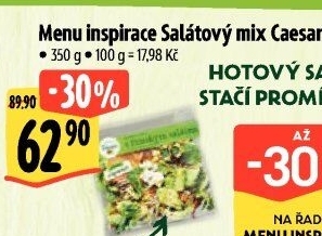 Salátový mix Caesar Menu inspirace Albert