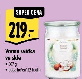 Svíčka vonná ve skle