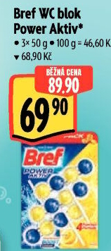 WC blok tuhý Power Aktiv Bref